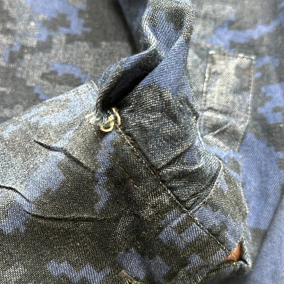 Zara Man Denim Couture Slim Fit Long Sleevr Button Down Men’s Size Small - Picture 8 of 9